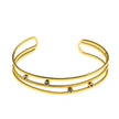 Bracelet LADARIA 'Trio of Cuffs' avec strass.