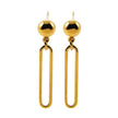 DULCE: Contemporary Paper-Clip & Ball-Bead Earrings