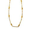 OTTIS: Twisted Oval Links & Textured Bars Chain Necklace