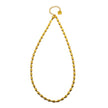 ANTHEA : Collier à chaîne ovale perlée à motifs
