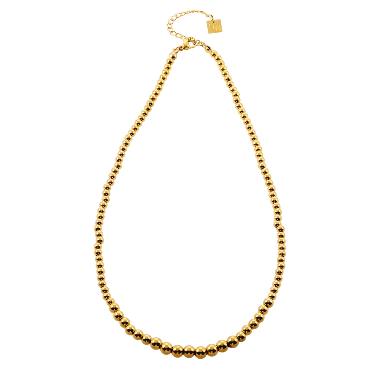 ELIF : Collier à maillons de perles de taille duo