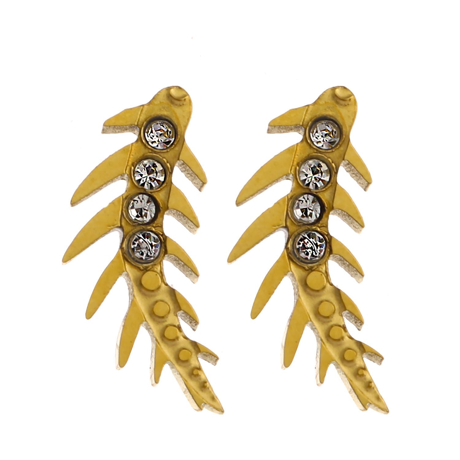 Boucles d'oreilles en zircone en forme de météore volant de EBBA.
