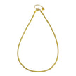 FRYDA Gold: Snake Skin Textured Mid Width Chain Necklace