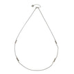 PEDRINA Duo Stick Detail Silver Chain Necklace