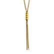 TELMA: Lariat Style Multi Stranded Necklace.