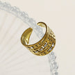 Bague BUENA à plusieurs anneaux sertie de zircone.