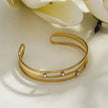 Bracelet LADARIA 'Trio of Cuffs' avec strass.
