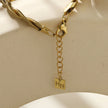 Style GALENA: Criss-Crossed Snake-Skin Duo Chain Bracelet
