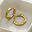 CALAU Gold: Contemporary Geometric Hoop Earrings