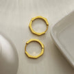 BOLZANO Gold : Boucles d'oreilles créoles hexagonales contemporaines