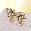 Style ESPERANZA: Vintage Inspired 'Floral Elegance' Earrings with Zirconia Gemstones