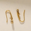 AITANA: Vintage-inspired Tear Drop Earrings with Solitaire Zirconia Gemstone