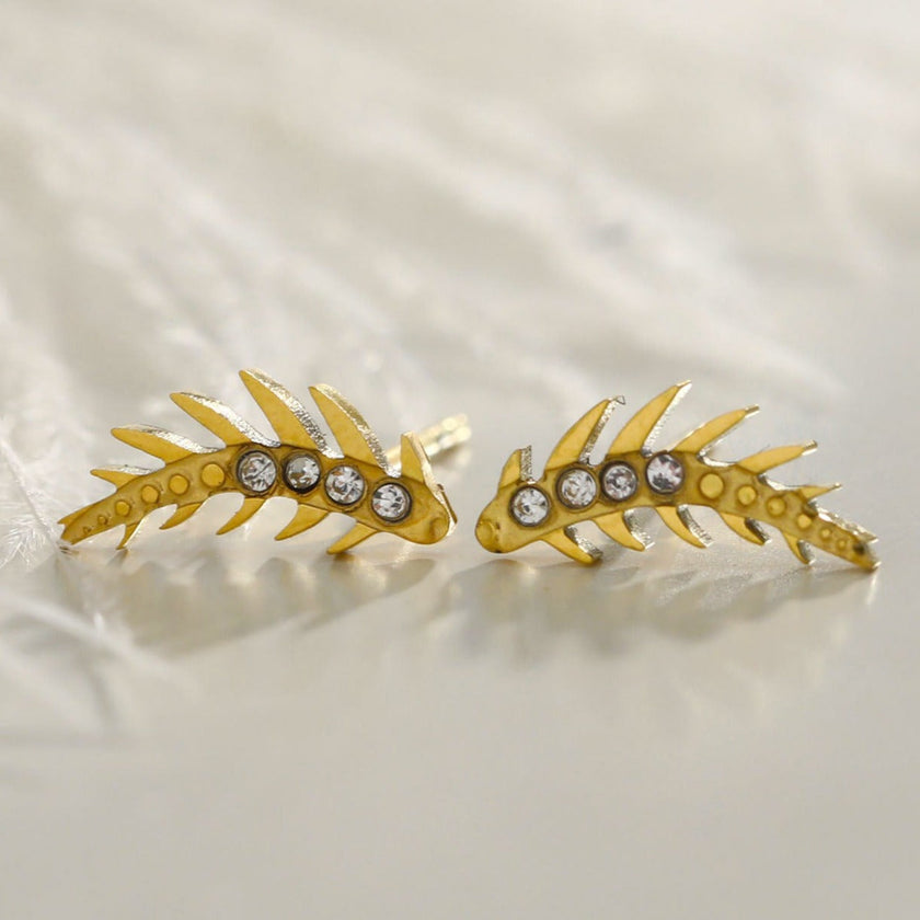 Boucles d'oreilles en zircone en forme de météore volant de EBBA.