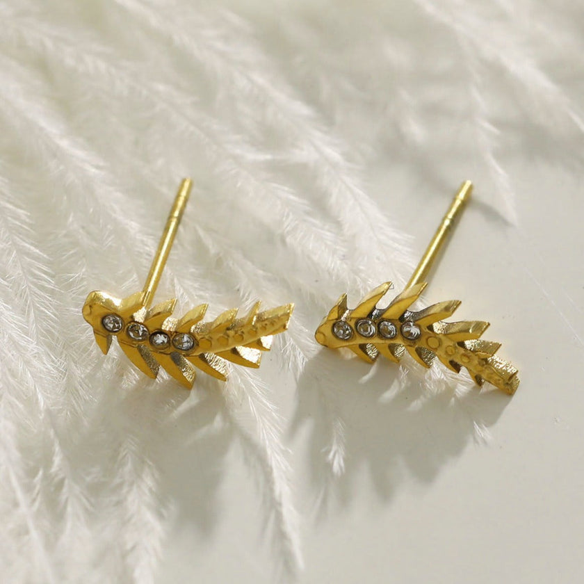 Boucles d'oreilles en zircone en forme de météore volant de EBBA.