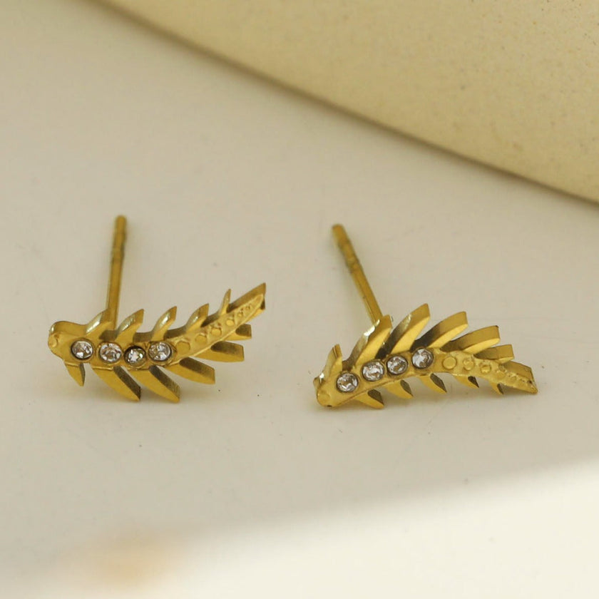Boucles d'oreilles en zircone en forme de météore volant de EBBA.