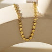 ANTHEA : Collier à chaîne ovale perlée à motifs
