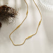 PEDRINA Duo Stick Detail Gold Chain Necklace