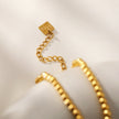 ELIF : Collier à maillons de perles de taille duo