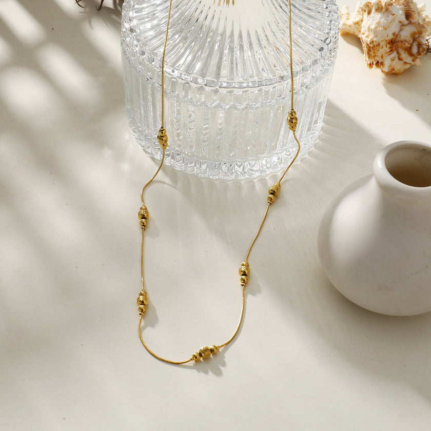 Collier délicat à chaîne perlée PAULINA