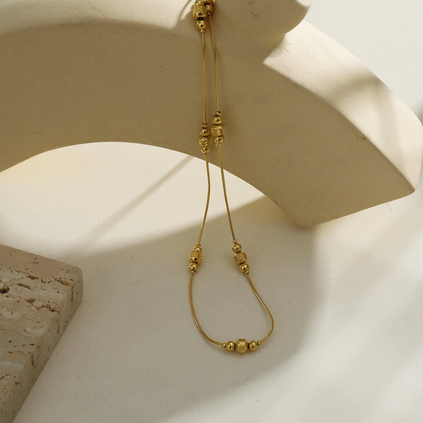 Collier délicat à chaîne perlée PAULINA