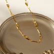 OTTIS: Twisted Oval Links & Textured Bars Chain Necklace