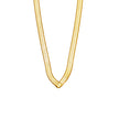GAURI Asymmetrical Snake Skin Textured Gold Chain Necklace