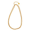 GUADIX: Double Layered Oval & Round Beaded Chain Necklace