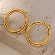 DELISIAS: Triple Harmony - Three Overlapping Rings Hoop Earrings