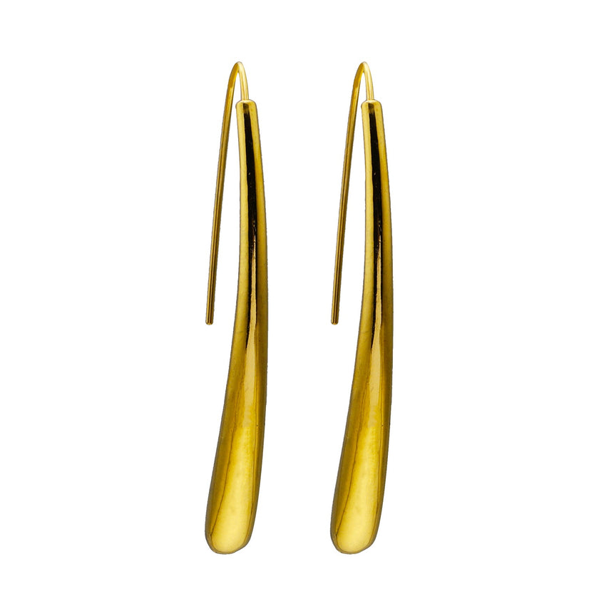 Style ADARA Gold: Abstract Elegance. Avant-Garde Geometric Earrings