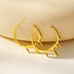 VASILIKI: 'Artistry in Motion' Drip-Paint Hoop Earrings