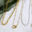 Collier en or avec pavé de zircons BRIAR