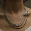Collier CAMI en chaîne cubaine dorée