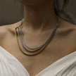 KIRA: Rope Chain Silver Necklace 28 Inches