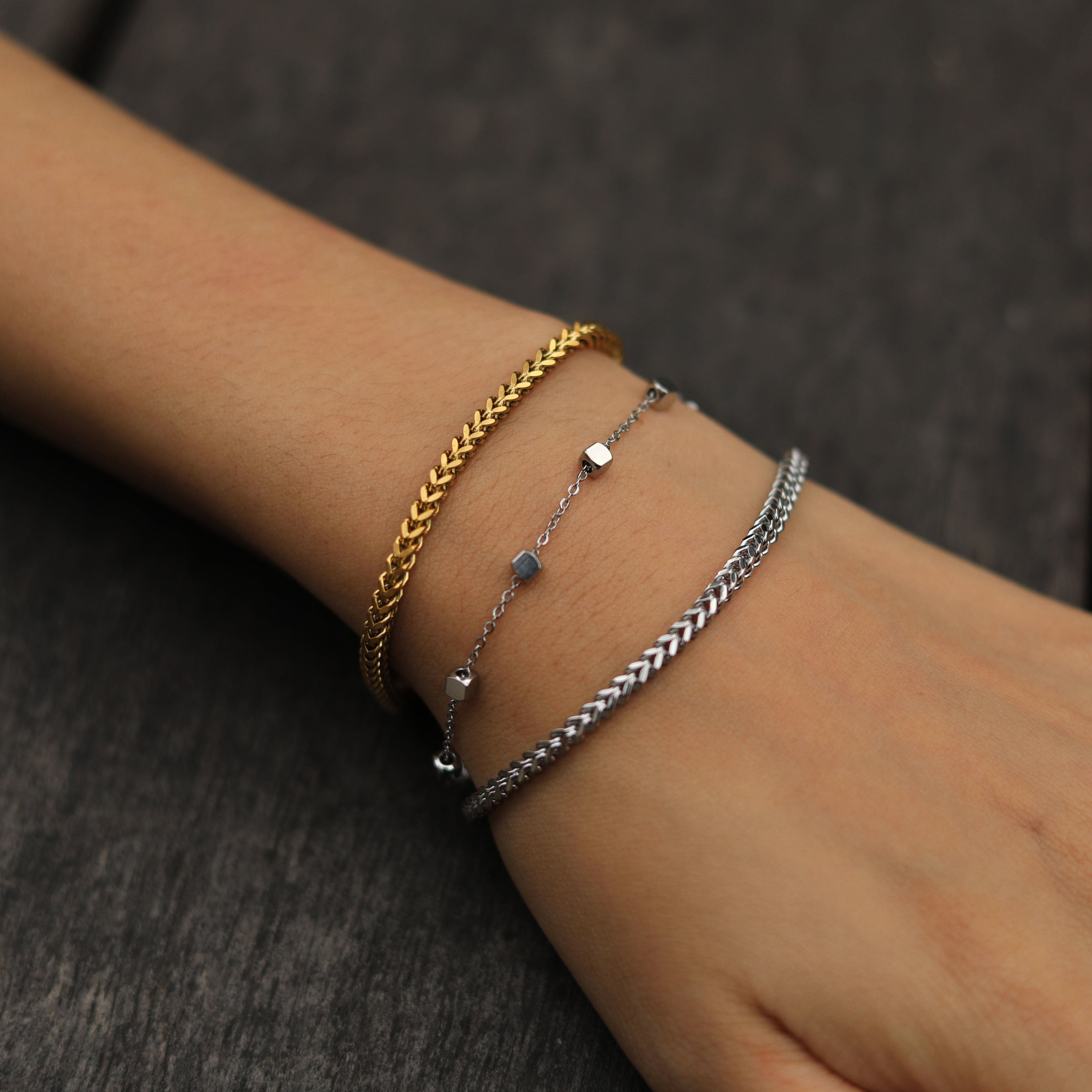 Style BILLIE: Cuban Link Chain Silver Bracelet