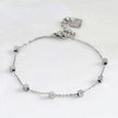 DARBY : Bracelet en argent avec perles carrées