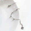 DARBY : Bracelet en argent avec perles carrées