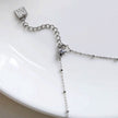 DELANEY Pavé Zirconia Silver Necklace