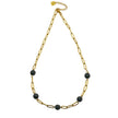 KARLA Volcanic Lava Stone Drop Earrings