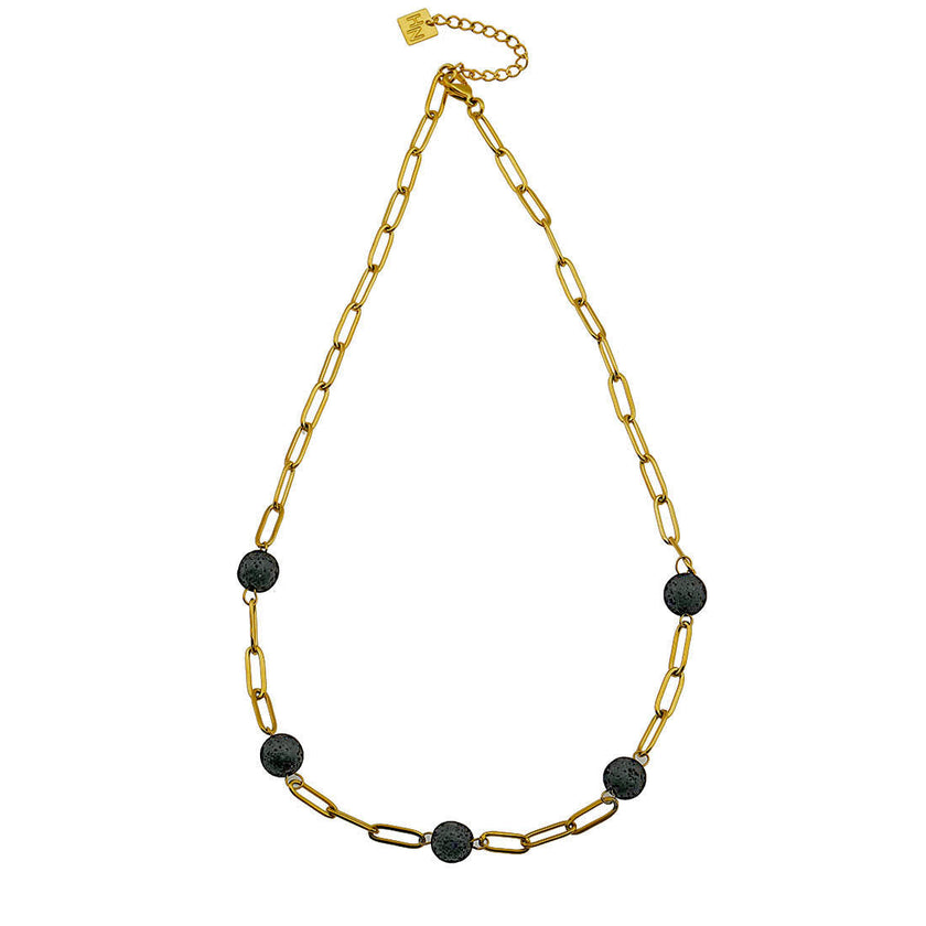 MYAH Volcanic Lava Stone Necklace