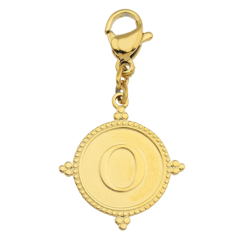 Gold Ornate Alphabet Letter Charms (A–Z) for Necklaces & Bracelets