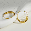 NURAL Swirl Hoops Gold