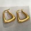 ANIKA Triangular Chunky Mini Hoop Gold Earrings
