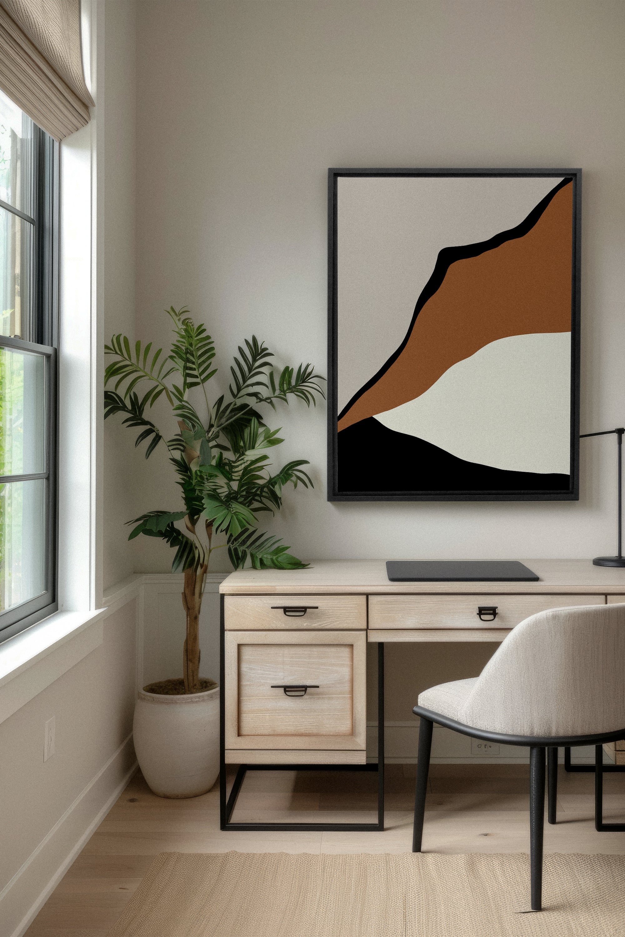 PALETTE ÉBÈNE, Oeuvre sur toile étirée