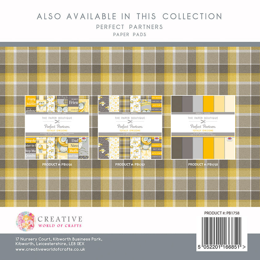 The Paper Boutique Perfect Partners Totally Owlsome 8 in x 8 in Colours