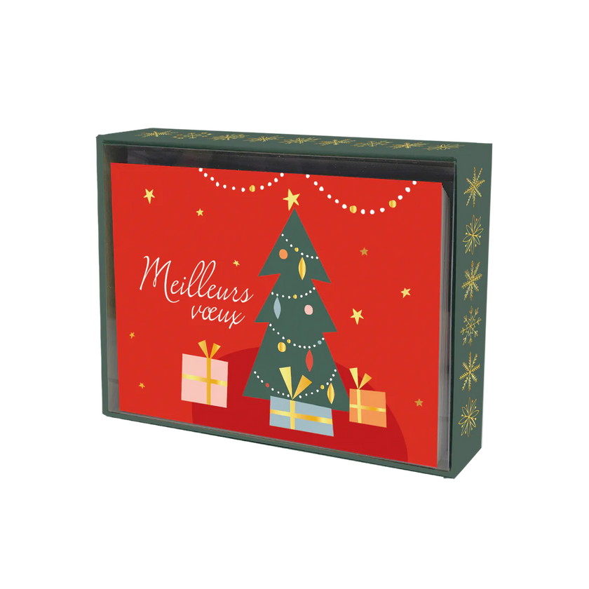 PBI ACN - Carte de Noël, lot de 20 - Sous le sapin