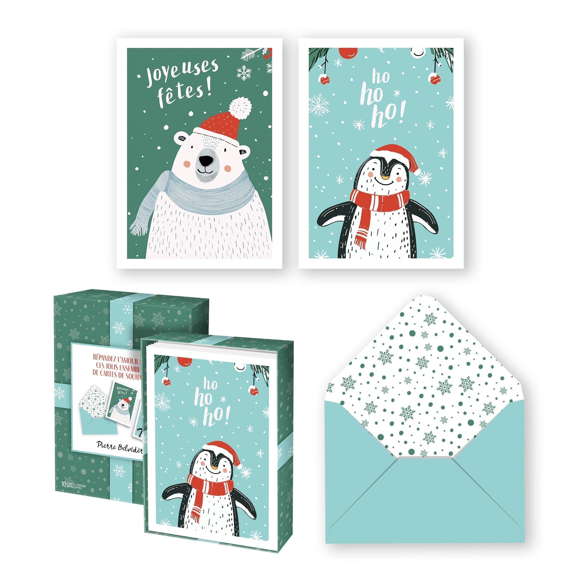 PBI ACN - CARTE NOEL ENS. DE 10 ANIMAUX HIVERNAUX 2024