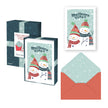 PBI ACN - CARTE NOEL ENS. DE 8 2 BONHOMME DE NEIGE 2024