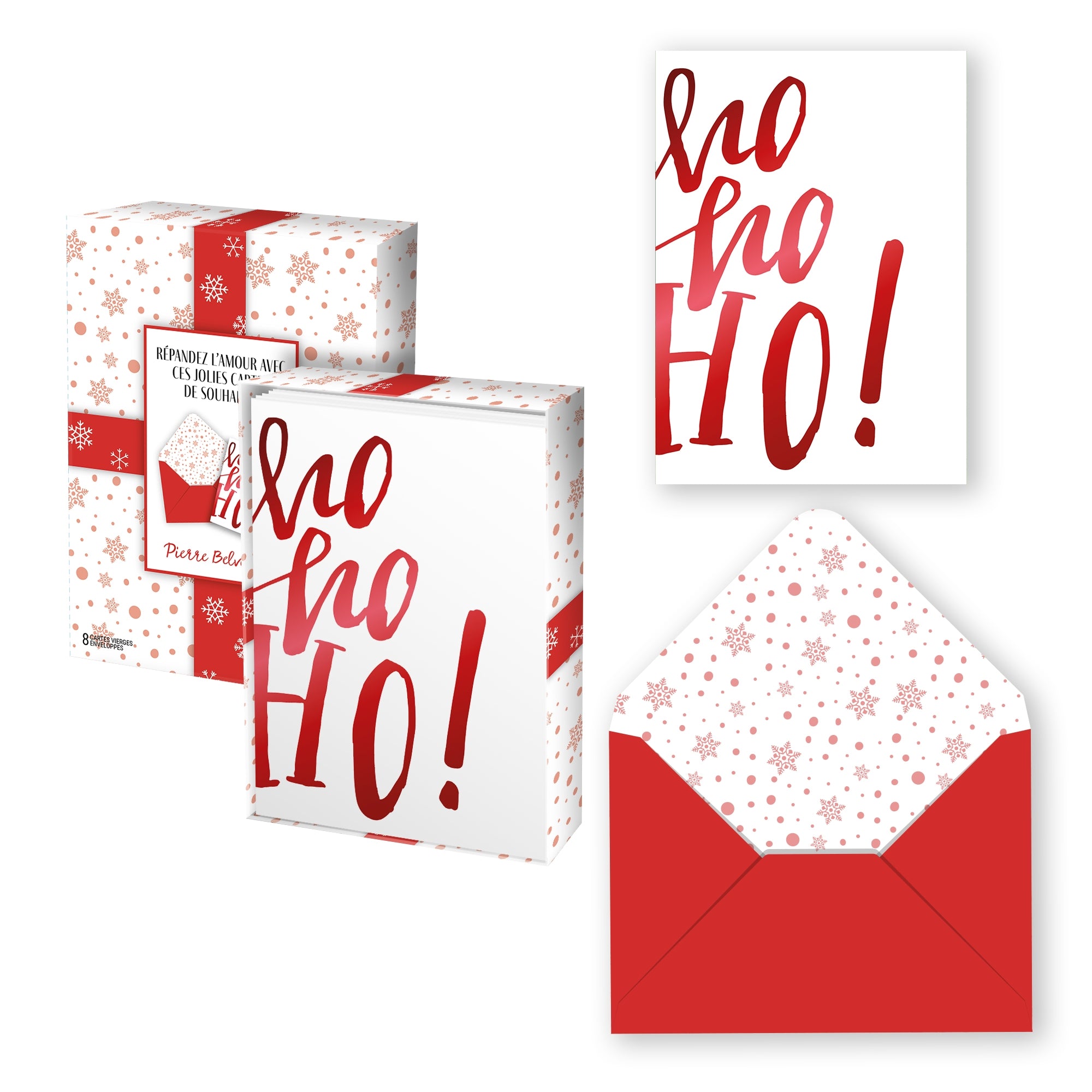 PBI ACN - CARTE NOEL ENS. DE 8 HO HO HO! 2024