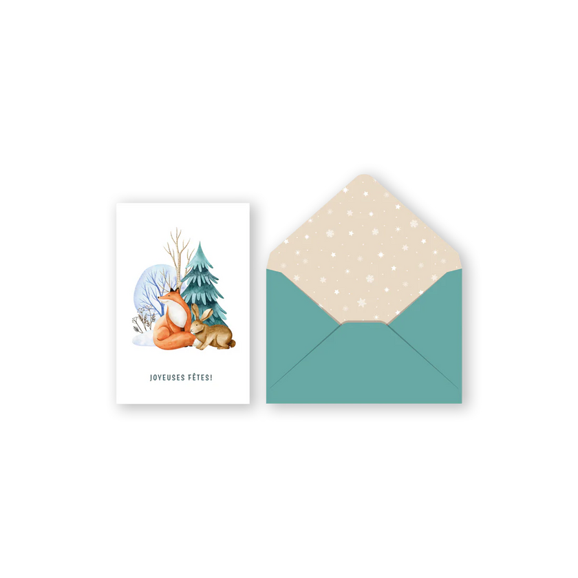 PBI ACN - CARTE NOEL MINI IDV./ LAPIN ET RENARD 2024