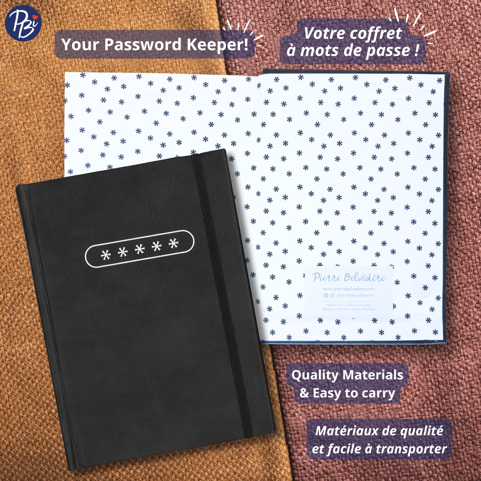 PBI ACN - PASSWORD NOTEBOOK - 5 STARS